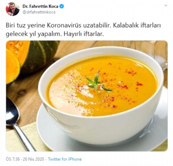 Bakan Koca'nın iftar uyarısı gerçek oldu!