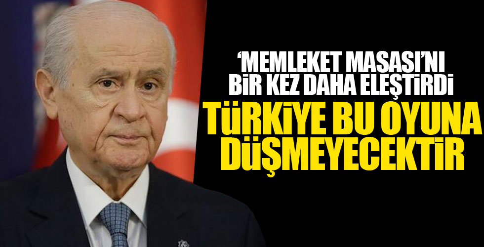 Bahçeli'den sert açıklamalar!