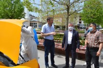 Havza'da Taksi Durakları Ve Taksiler Dezenfekte Edildi