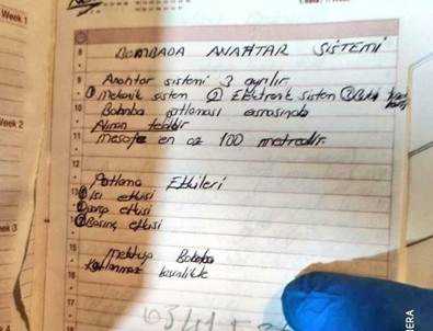 HDP'li Başkanın defterinden 'Bomba tarifi' çıktı!