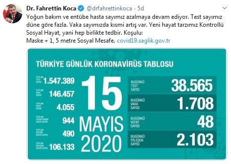 24 saatin korona tablosu açıklandı!