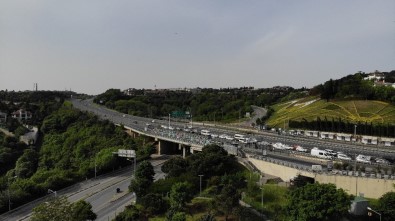 Kısıtlama Sonrası 15 Temmuz Şehitler Köprüsü Havadan Görüntülendi