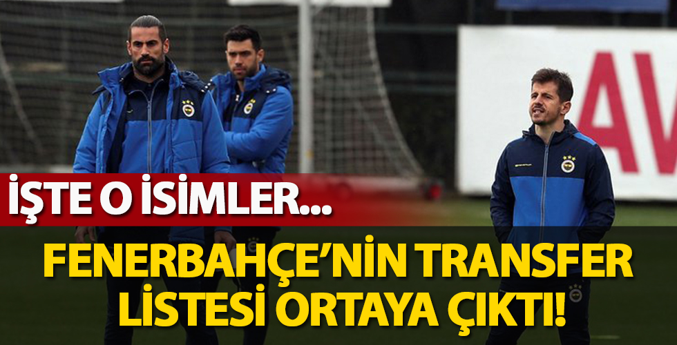 Fenerbahçe'nin transfer listesi ortaya çıktı! İşte o isimler...