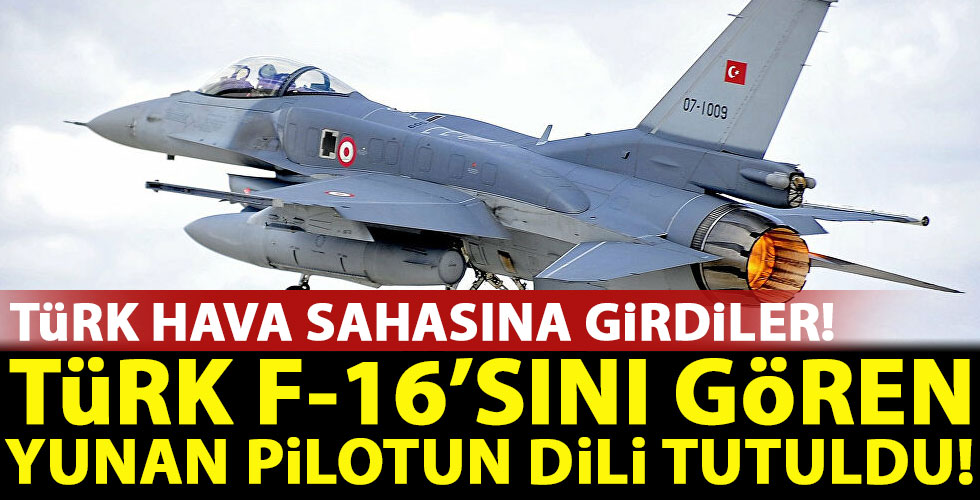 Türk F-16'sı gören Yunan pilot neye uğradığını şaşırdı!