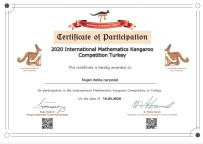 Çınarlı 4'Üncü Sınıf Öğrencisi Uluslararası Kanguru Matematik Yarışmasında 1'İnci Oldu Haberi