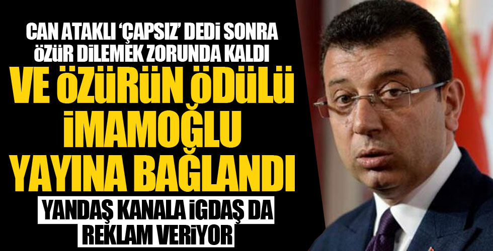 Özrün ardından Ekrem İmamoğlu canlı yayına çıktı!