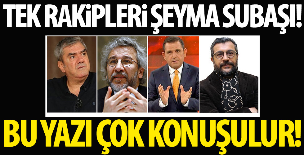 'Fatih Portakal, Yılmaz Özdil, Soner Yalçın ve Can Dündar'ın tek rakibi Şeyma Subaşı!'