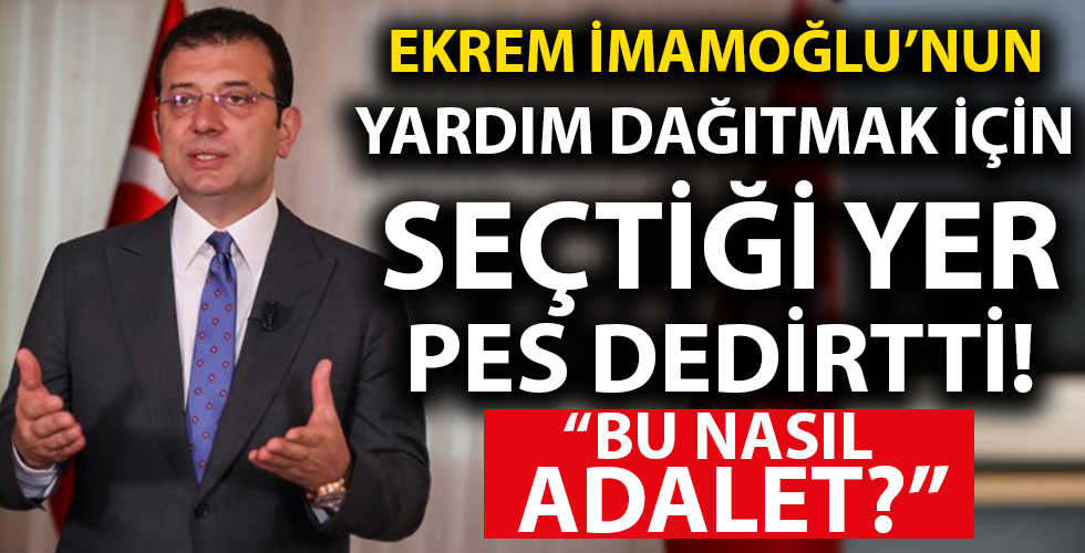 İBB’nin koli dağıtmak için seçtiği yer ‘pes’ dedirtti!