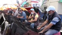 Karadenizli Balıkçılar Kovid-19 Tedbirleri Altında Ağlarını Onarıyor Haberi
