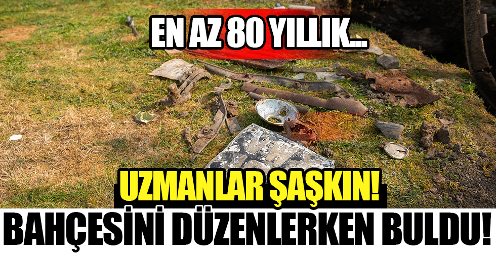 Sıkıntıdan bahçesini düzenleyen adam öyle bir şey buldu ki...