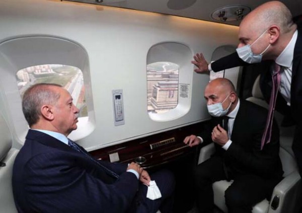 Cumhurbaşkanı Erdoğan havadan inceledi