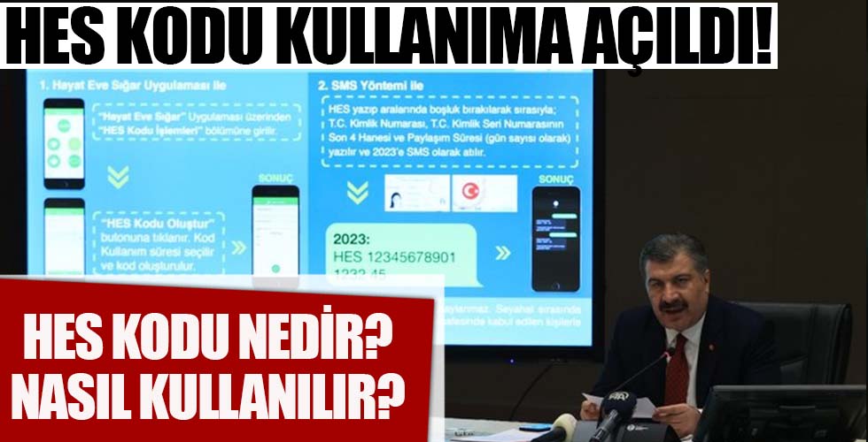 Seyahat izni için kullanılacak HES kodu kullanıma açıldı! HES Kodu nasıl alınır?