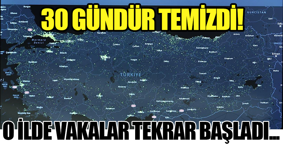 30 gün sonra şehirde corona virüs vakası!