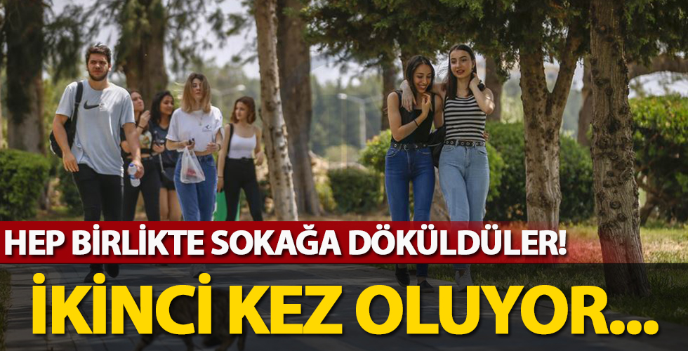Hep birlikte sokağa döküldüler! İkinci kez oluyor...