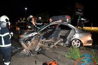 Aksaray'da 2 Otomobil Çarpıştı Açıklaması 1 Ölü 3 Ağır Yaralı