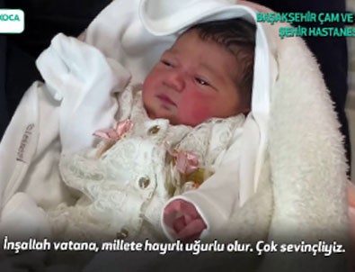 Başakşehir Şehir Hastanesi’nin ilk bebeği dünyaya geldi