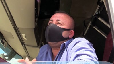 Hamzabeyli Sınır Kapısı'nda 5 Kilometrelik Tır Kuyruğu Oluştu