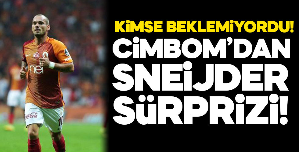 Galatasaray'dan Wesley Sneijder sürprizi!