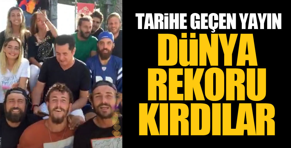 Acun Ilıcalı dünya rekoru kırdı!