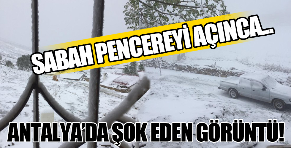 Antalya'ya yağan kar şaşkına çevirdi!