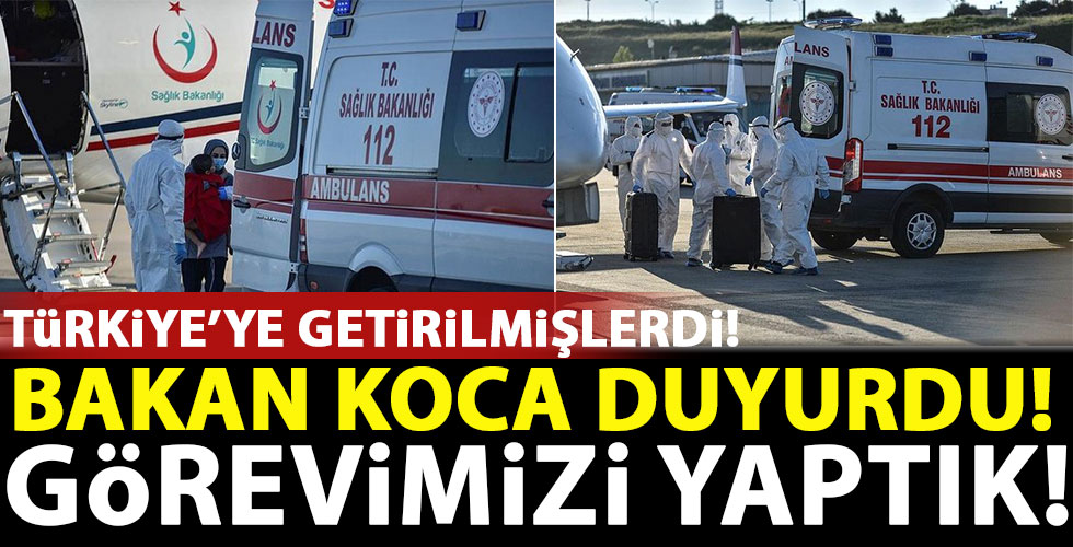 Bakan Koca sosyal medyadan duyurdu!