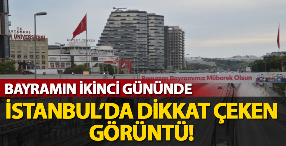 Bayramın ikinci gününde İstanbul'da dikkat çeken görüntü!