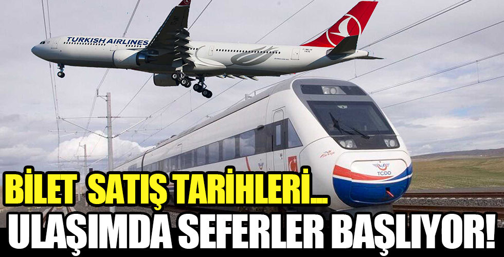 Hava ve demir yolu ulaşımında 'biletler' satışta