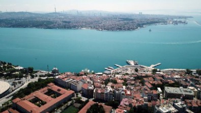 İstanbul Boğazı renk değiştirdi! Havadan görüntülendi...
