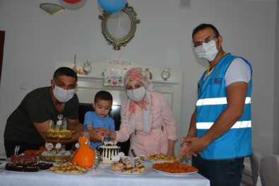 Kızıltepe 'Vefa' Ekibinden 2 Yaşındaki Muhammed'e Doğum Günü Sürprizi