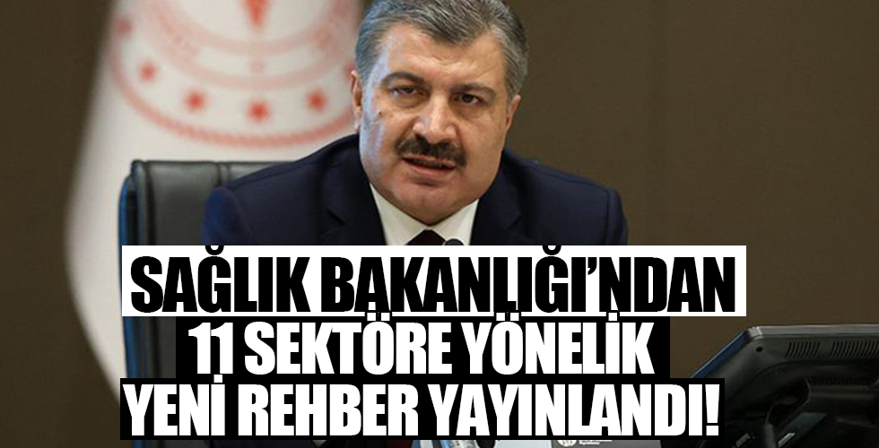 Sağlık Bakanlığı'ndan normalleşme sürecinde 11 sektöre yönelik yeni rehber