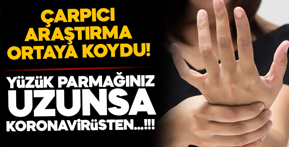 Yüzük parmağı uzun olanlar koronadan daha az etkileniyor