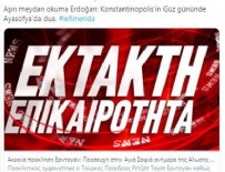 Ayasofya kararı Yunan basınında!