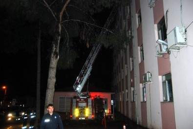 Bayramiç Devlet Hastanesi'nde Yangın
