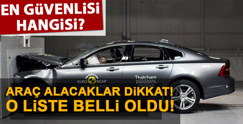 En güvenilir otomobiller belli oldu!