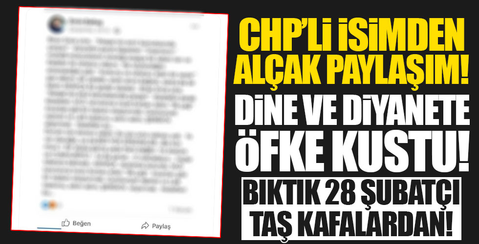 CHP'li isimden skandal 'Diyanet' paylaşımı