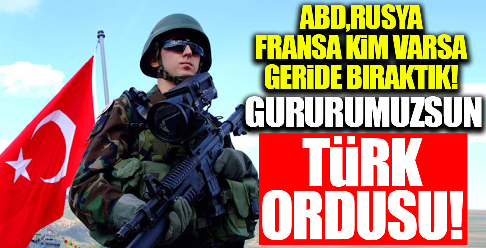 TSK'dan gururlandıran açıklama!