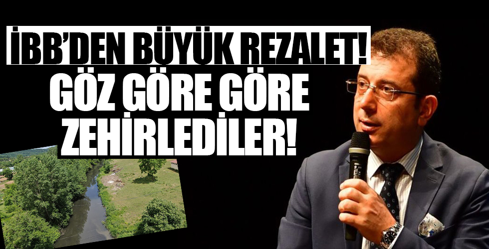 CHP'li Ekrem İmamoğlu'nun yönetimindeki İBB Riva'ya zehir akıtıyor