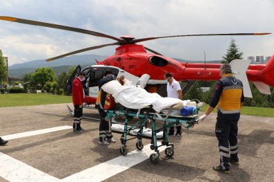 Doğum Yapan Kadın Ambulans Helikopterle Ankara'ya Sevk Edildi