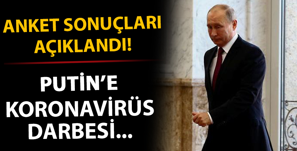 Anket sonuçları belli oldu! Koronavirüsten Putin’e ağır darbe