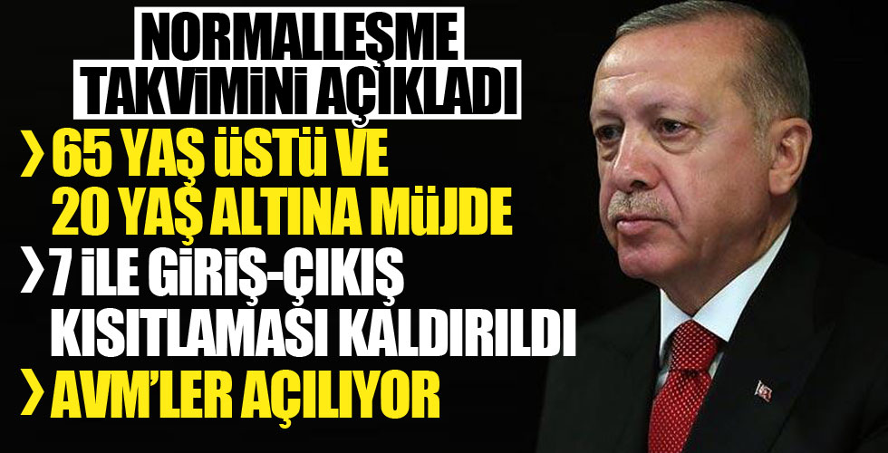 Cumhurbaşkanı Erdoğan yeni tedbirleri açıkladı!