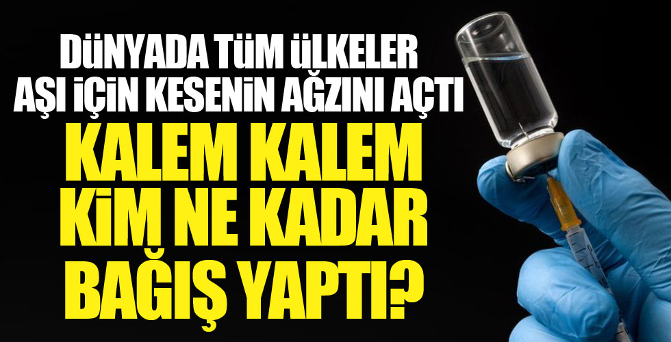 Dünya liderlerinden aşı için bütçe!