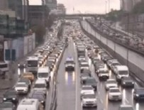 TRAFİK YOĞUNLUĞU - İstanbul'da uzun süre sonra bir ilk! Trafik yüzde 47'ye ulaştı