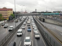 Kısıtlama Ardından E-5'De Yoğun Trafik, Polis Helikopteri Havadan Denetledi