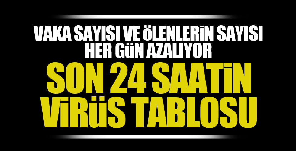 Türkiye'nin koronavirüs tablosu açıklandı!