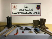 Bolu'da, Zonguldak'tan Gelip Kaçak Kazı Yapan 4 Kişi Gözaltına Alındı