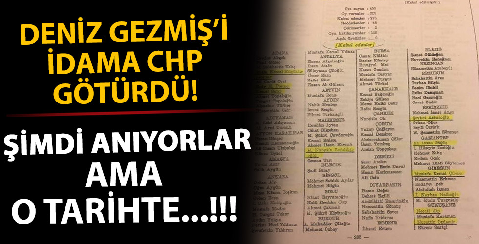 Deniz Gezmiş’i idama CHP götürdü! Şimdi anıyorlar ama o tarihte...!!!