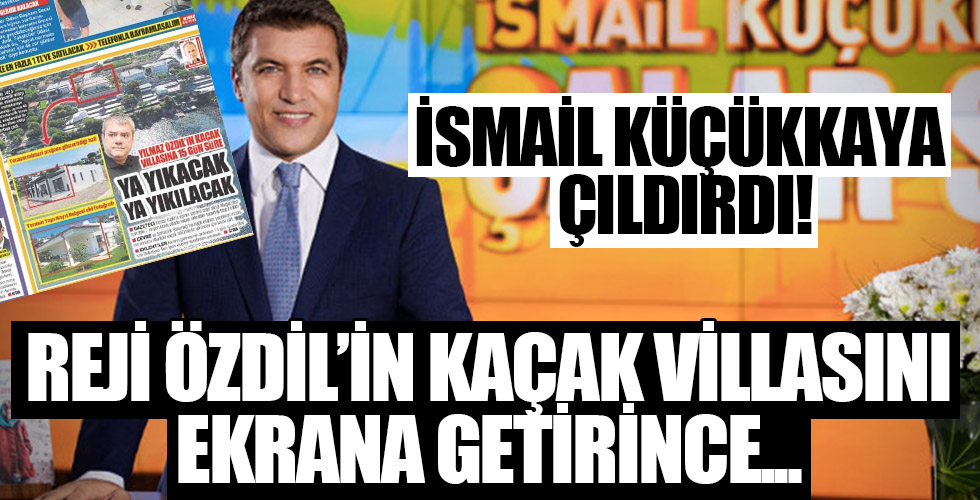 Reji Yılmaz Özdil'in kaçak villasını ekrana getirince FOX sunucusu İsmail Küçükkaya çıldırdı!