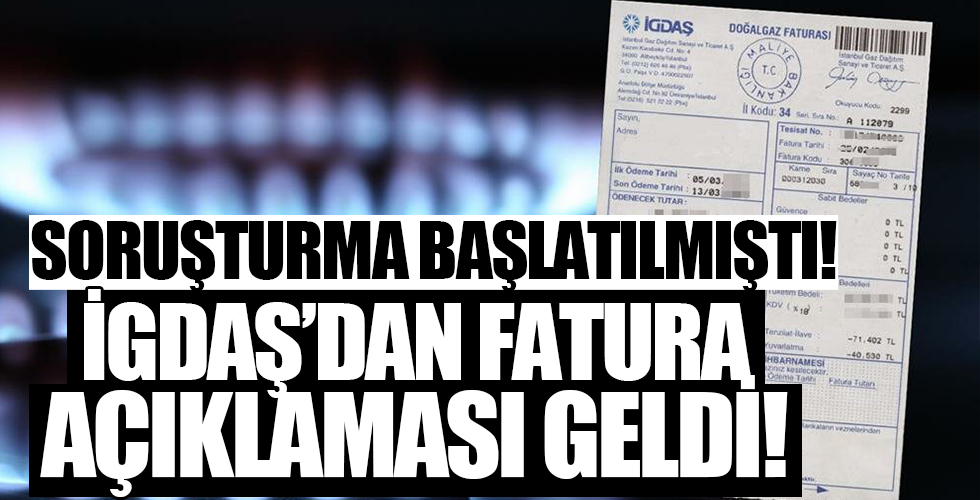 Soruşturma başlatılmıştı! İGDAŞ'tan fatura açıklaması geldi
