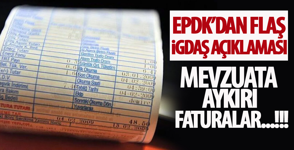 EPDK'dan flaş İGDAŞ açıklaması...