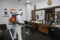 Darıca'da Berber Ve Kuaförler Dezenfekte Edildi